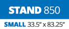 33.5" x 60" to 83.25"